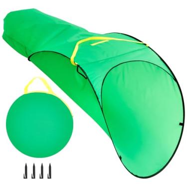 Imagem de Coletor de folhas grande portátil pop up bolsa de coleção de folhas de 70 galões capacidade extra grande dobrável saco de folhas de gramado reutilizável saco de jardim para jardim quintal lixo