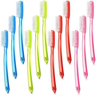 Imagem de Escova de dentes Zopeal extra dura e firme para adultos (12 peças)