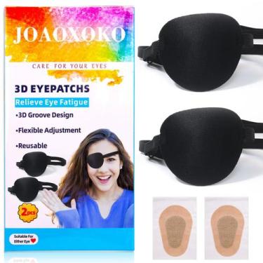 Imagem de Tapa-olhos FOTN Pirate Style para adultos com adesivo, 2 peças