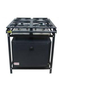 Imagem de Fogão Industrial 4 Bocas Ap P5 30x30 com Forno Leona