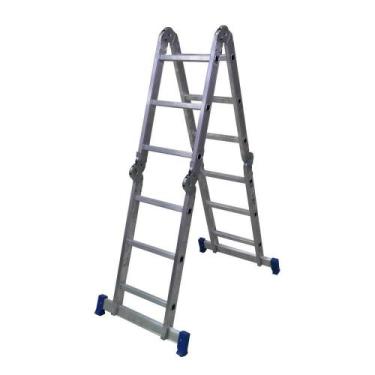 Imagem de Escada Articulada de Alumínio Pratik, 13 em 1, 3x4, 12 Degraus