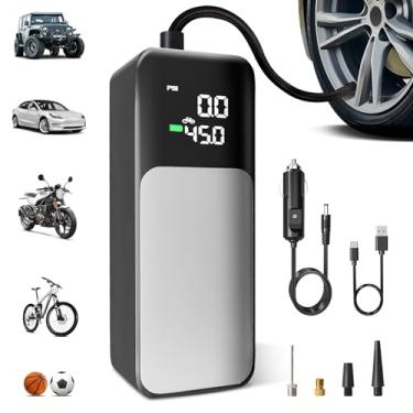 Imagem de Meibeidor Compressor De Ar Portátil Para Encher Pneus, Bomba 20000 Mah Carro, 150 Psi Bicicleta Com Led, Pneus Inteligentes, Motocicleta, E Bola