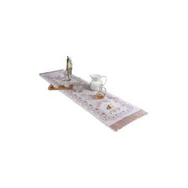 Imagem de Caminho de Mesa Rendada Estampada 0,40CM x 1,50M - Rendam, Abelha Mel
