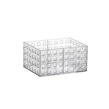 Imagem de Caixa Organizadora Cesto Organizador Empilhável Acrilico 16x11,5x8cm O