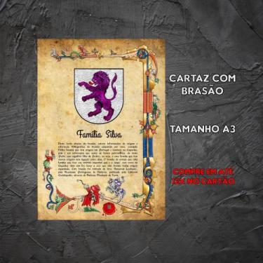 Imagem de Brasão da família Silva no Cartaz - @meu.brasao