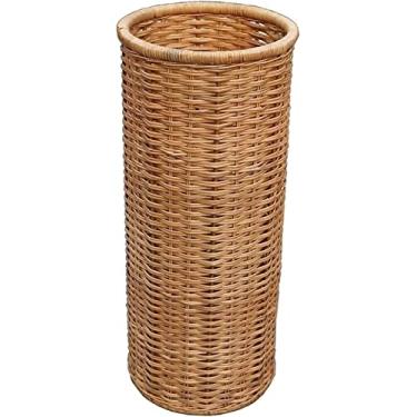 Imagem de Suporte Para Guarda-chuva Bin Bambu Rattan Umbrella Stand Umbrella Rack Multifuncional Guarda-chuva Balde De Armazenamento E Cesta De Guarda-chuva Bengalas Suporte Para Bengalas