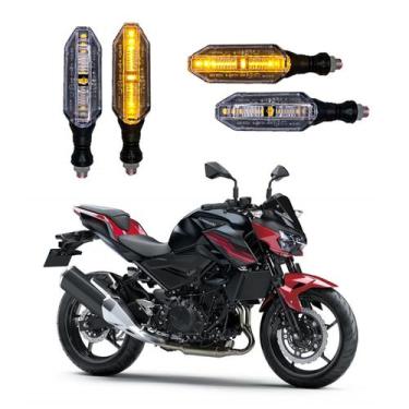 Imagem de KIT 4 Setas Esportivas Pisca de Led Modelo P26 Para Moto KAWASAKI Z 40