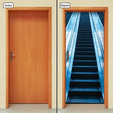 Imagem de Adesivo Decorativo de Porta - Escada Rolante - 539cnpt - Allodi