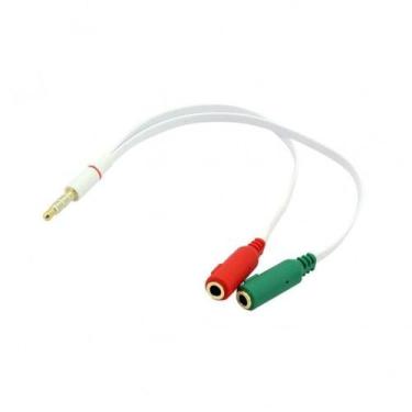 Imagem de Cabo Adaptad P3 Macho para 2 P2 Fêmea Fone e Micro para Head - LELONG