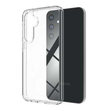 Imagem de PAIDAAR Capa transparente para Samsung Galaxy A35 5G, [não amarela][proteção de grau militar de 3 metros] Capa transparente protetora antiarranhões com acrílico rígido (traseira) + amortecedor de TPU
