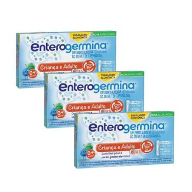 Imagem de Kit 3 Probiótico Enterogermina Crianças e Adulto Plus 5ml Embalagem Ec