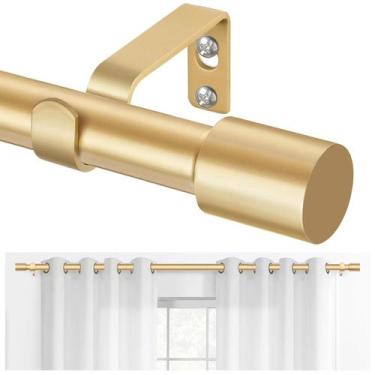 Imagem de Varão de cortina TONIAL Gold 80-147 cm ajustável para janelas de 50 a 