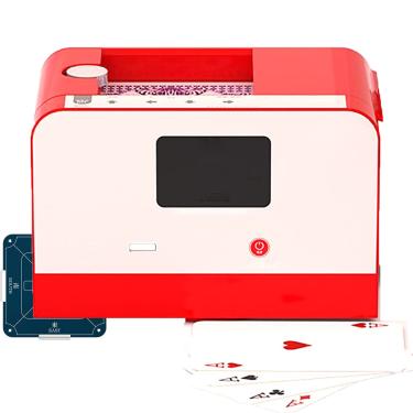 Imagem de Máquina Distribuidora De Cartões Inteligente Com Rotação De 360°, Máquina De Divisão De Cartões Totalmente Automática Com Toalha De Mesa, Para Jogos De 2 a 8 Pessoas,C