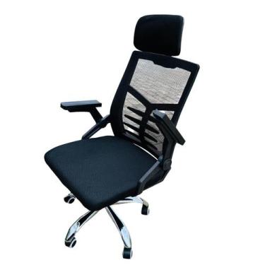 Imagem de Cadeira Escritório Ergonômica Mesh Apoio Lombar e Cabeça - Senhor da N