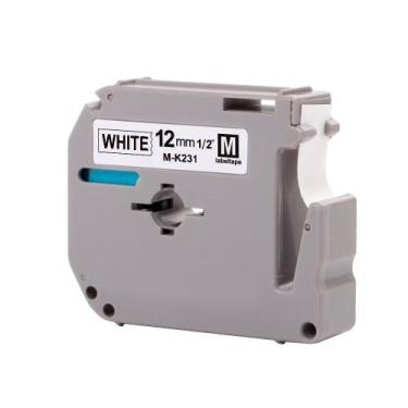 Imagem de Fita para Rotulador Hammer M-K231 12MM Preto Sobre Branco (00000316456