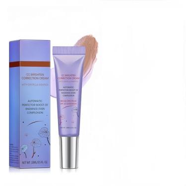 Imagem de MAEPEOR Creme CC Corretor de Cores 5 Cores Corretivo Facial Leve Multiuso com Acabamento Iluminador Acalma e Hidrata a Pele (04 Roxo)