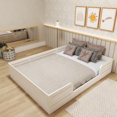 Imagem de Cama Montessoriana Casal Infantil Zoe Branco