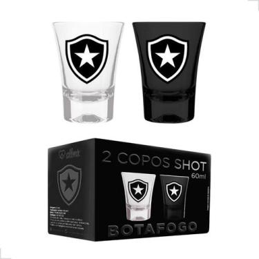 Imagem de Copos de Dose Shot Cachaça Tequila Time Futebol Kit 2 - ALLMIX, Botafo