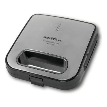 Imagem de Sanduicheira E Grill Bgr15pi Revestimento Cerâmica Britânia Cor Preto,