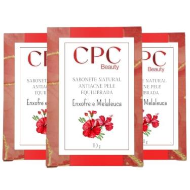 Imagem de Sabonetes Artesanais Naturais CPC Beauty (3 unidades, Xô acne - Enxofre e melaleuca)