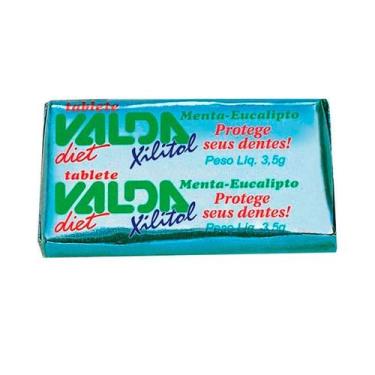 Imagem de Goma de Mascar Valda Diet Xilitol Tablete Sabor Mentol e Eucaliptol 3,