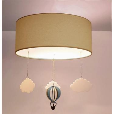 Imagem de Luminária de Teto Plafon Balão Cúpula 40x15cm - Tom Luz Iluminação, Ca