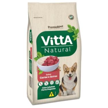 Imagem de Ração Vitta Natural Cães Adultos Porte Pequeno Carne & Arroz 3 kg - PR
