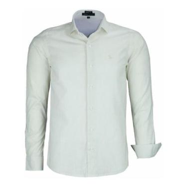 Imagem de Camisa Social Masculina Sem Bolso Algodão Linho Comfort 1729 - Amil, O