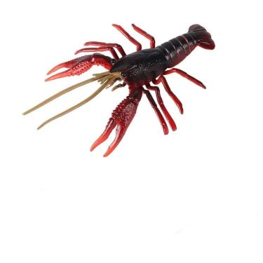 Imagem de Estatueta de brinquedo realista, lagosta, animal em miniatura do oceano vermelho