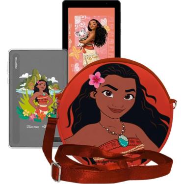 Imagem de Tablet Infantil Positivo Vision Moana 3GB RAM + 64GB Tela 7” Android 14 GO com Leather Feeling