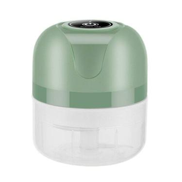 Imagem de Espremedor de alho elétrico USB recarregável 100mL verde - Omkarsy Off