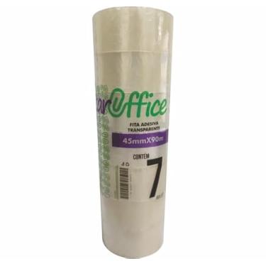 Imagem de Staroffice - Fita de empacotamento Hotmelt transparente 45mmx90m | Alto rendimento, adesivo resina e borracha sintética | Ideal para fechamento de caixas e logística