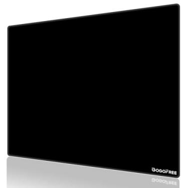 Imagem de Mouse pad com superfície dura para jogos, tapete de mouse ultra suave, mouse pad resistente à água, controle de velocidade de precisão para jogos de esport/escritório (preto 40 x 29 cm)