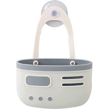 Imagem de Organizador de pia de cozinha para lavar louça, suporte para esponja para pia, cesta pendente para utensílios de cozinha, saco de drenagem, prateleira de armazenamento para pia,