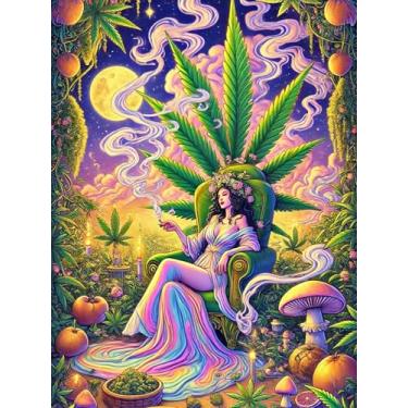 Imagem de croshom Kits de arte de diamante para adultos, kits de pintura de diamante para adultos iniciantes, 5D faça você mesmo, brocas completas de folha para presentes, decoração de parede de casa 30 cm x 40