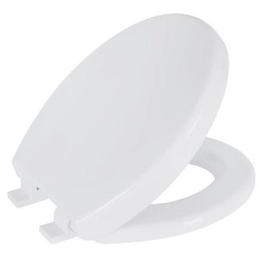 Imagem de Assento Soft Close Oval Branco Tampa para Vaso Convencional com Fecham