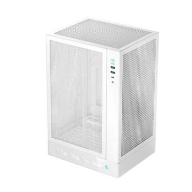 Imagem de Gabinete Gamer Deepcool Ch170 Digital Mini Itx Vertical Branco