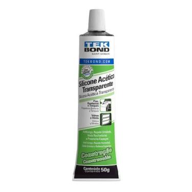 Imagem de Silicone Acetico Transparente Construção Tekbond 50g 1 Unid