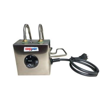 Imagem de Resistencia Fritadeira Elétrica 7 litros Termostato Zepper, Cromado, 2