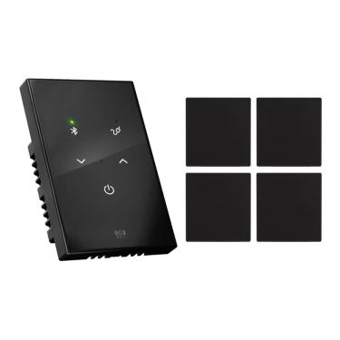 Imagem de Kit Recepção - Amplificador de Parede Db Series Db Wall Preto + 4 Arandelas 6" 50w Pretas Frahm