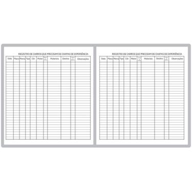 Imagem de Kit 2 Livros Registro Chapa Experiência 100 Folhas Controle