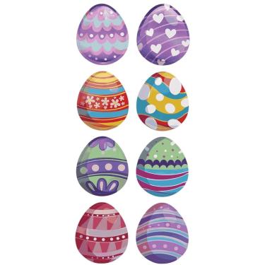 Imagem de 24 Adesivos Cartela Ovos Divertidos Páscoa Coelho Decorativo