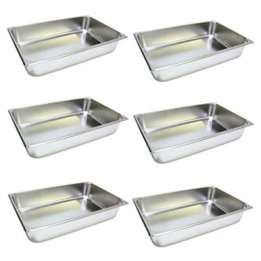 Imagem de 6 Cuba Gastronomica Inox 1/1x150 Gn Buffet Cozinha Restauran - JMA Ino