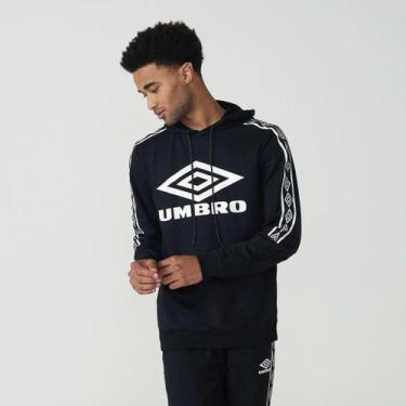 Imagem de Blusão Preta Masculina Umbro Tradicional Club, Preto, P, Masculino