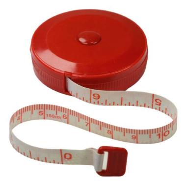 Imagem de Fita Métrica Metrica Trena 1,5 Metros Profissional - Love Saude, VERME