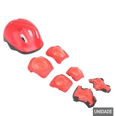 Imagem de KIT de Proteção Radical Infantil 7 Pçs Vermelho