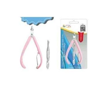 Imagem de Conjunto: alicate para cuticulas cabo plastico e pinca - NYBC