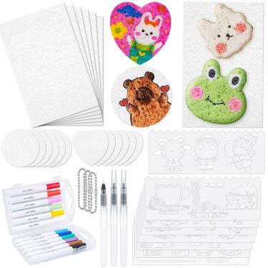 Imagem de Kit de pintura Meetory Magic 3D Foam Texture com tinta acrílica