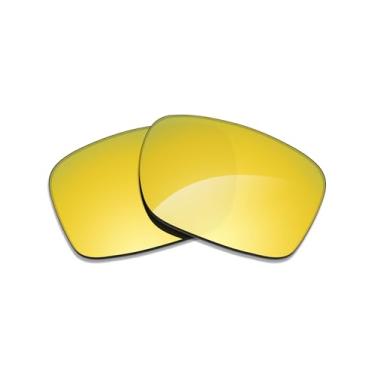 Imagem de Alphax Lentes de reposição espelhadas em ouro 24K não polarizadas para óculos de sol elétricos Backbone