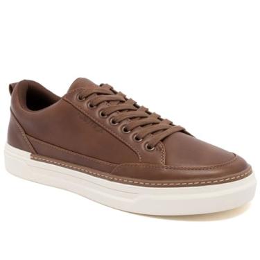Imagem de Nautica Mocassim masculino clássico com cadarço e cano baixo – sapato casual elegante e confortável, Cognac-colson, 42